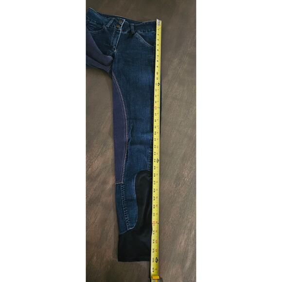 Piper by Smartpak Girls 22R Blue Denim Equestrian Riding Jeans Breeches Pants - Picture 15 of 15